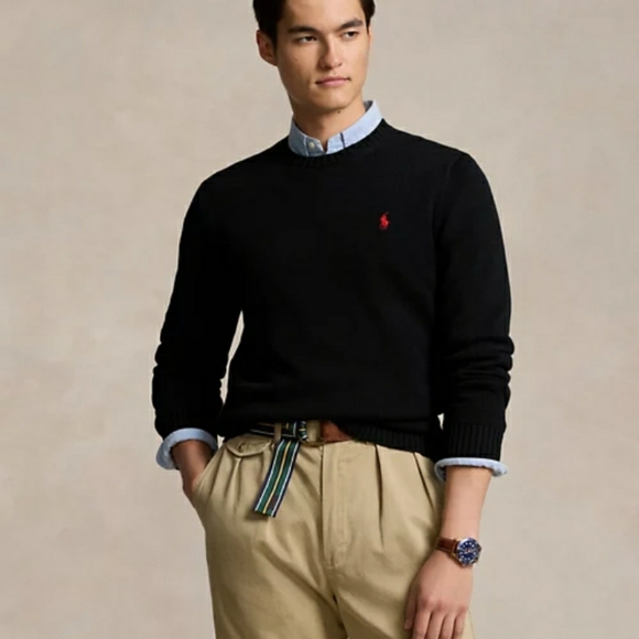 NWT Polo Ralph Lauren Crewneck Sweater -Black
